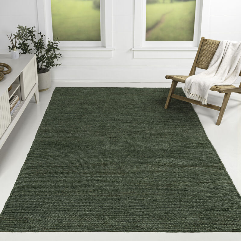 Miles Modern Minimalist Radius Corner Solid Area Rug