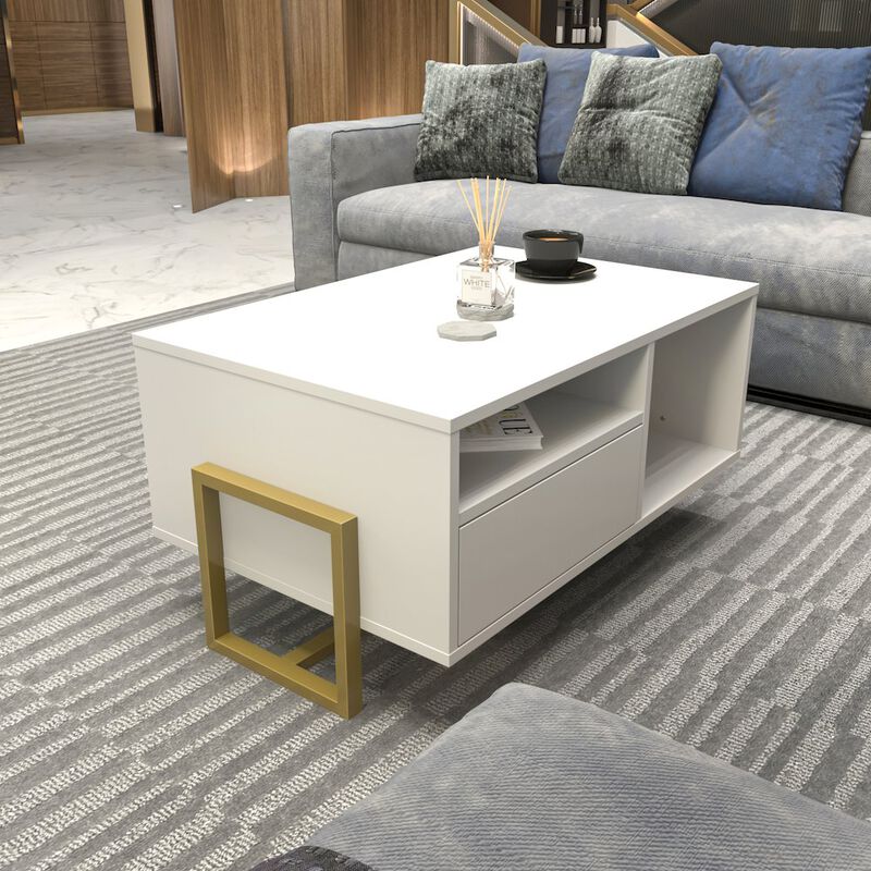Decorotika Utopia Coffee Table White