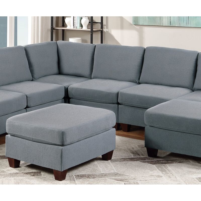 Streamdale Living Room Furniture Armless Chair Linen Like Fabric 1 Piece image number 6