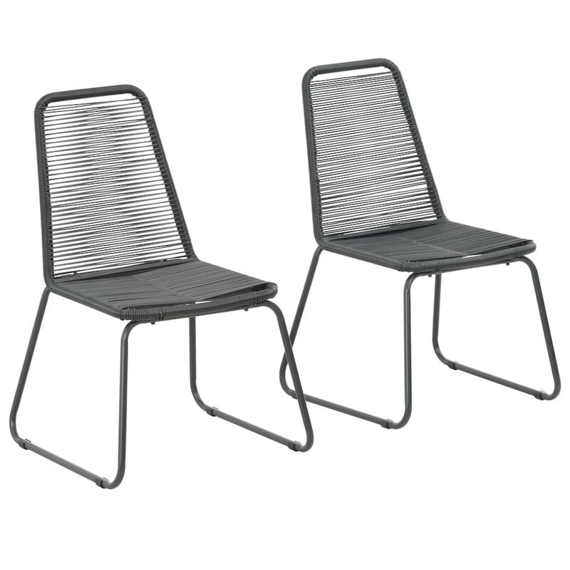 Dining Chair Set of 2 Black