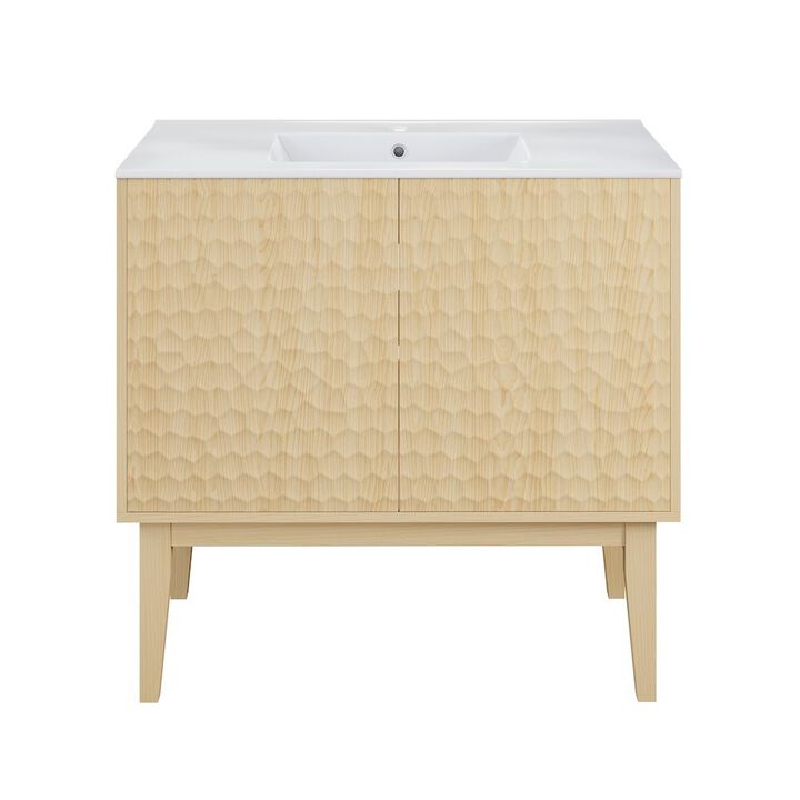 Bosse 36" Freestanding Bathroom Vanity with Sink Top