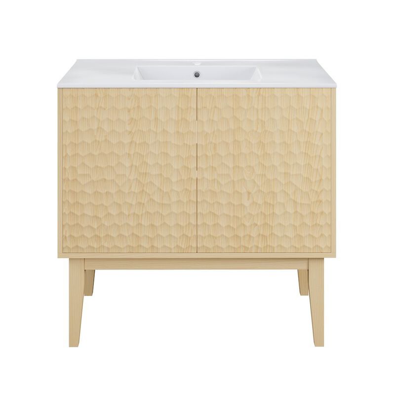 Bosse 36" Freestanding Bathroom Vanity with Sink Top image number 0