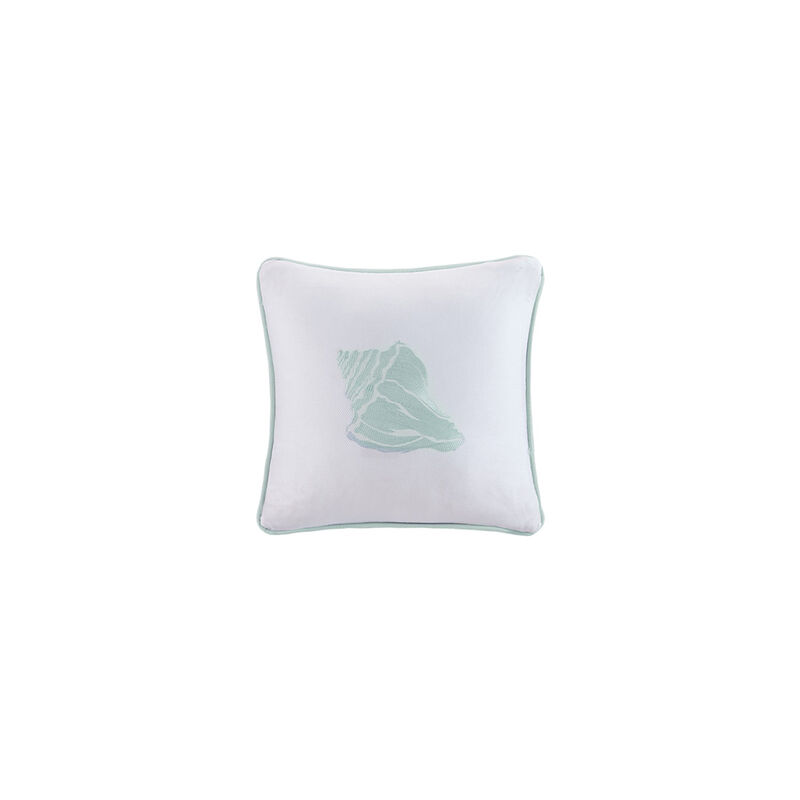 Gracie Mills Douglass Aqua Square Decorative Pillow