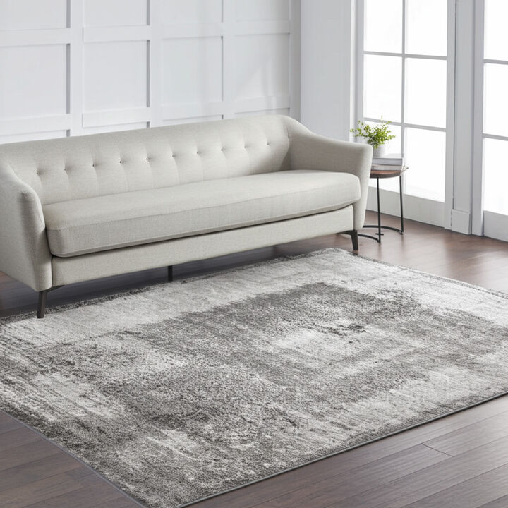 HomeRoots Abstract Distressed Area Rug
