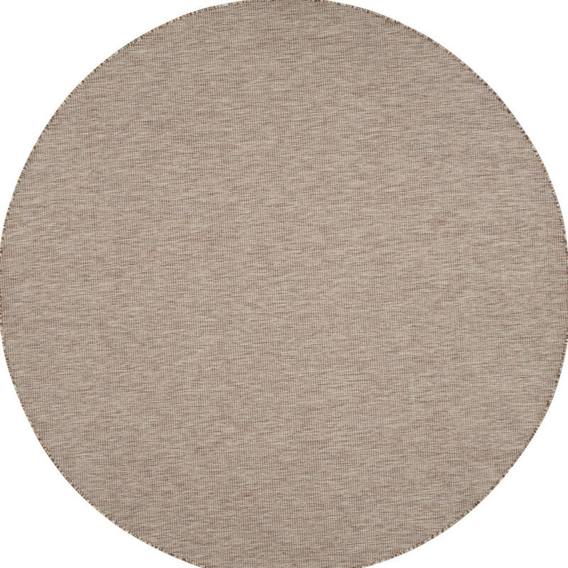 HomeRoots Round Indoor Outdoor Area Rug image number 0