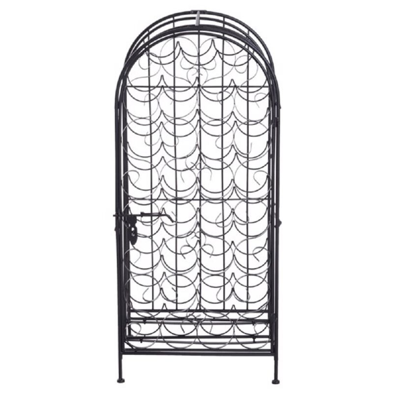 Compact Wine Storage Cabinet with Rack and Display Shelves