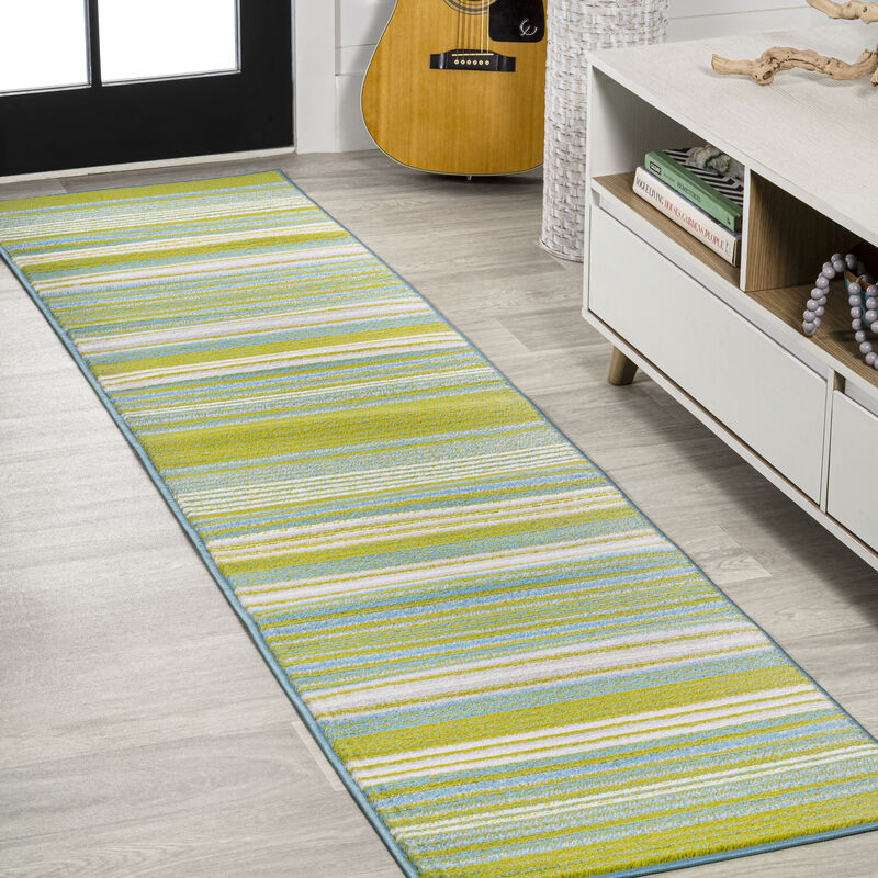 Duxbury Gradient Ticking Striped Area Rug