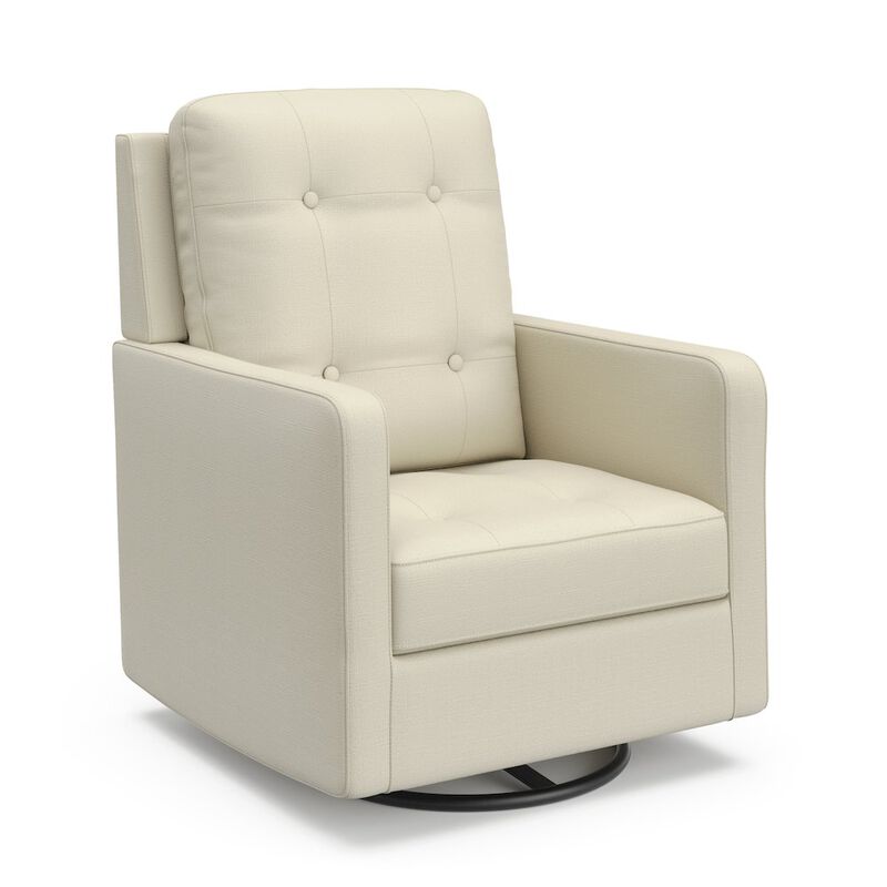 Storkcraft Beckett Upholstered Nursery Swivel Glider (Pearl)