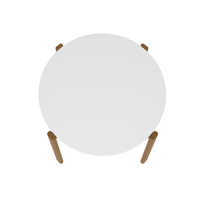 Gales White Round Dining Table