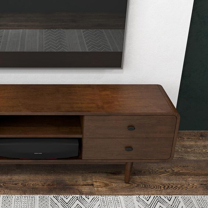 Ashcroft Furniture Co Alexa Mid Century Modern Style TV Stand