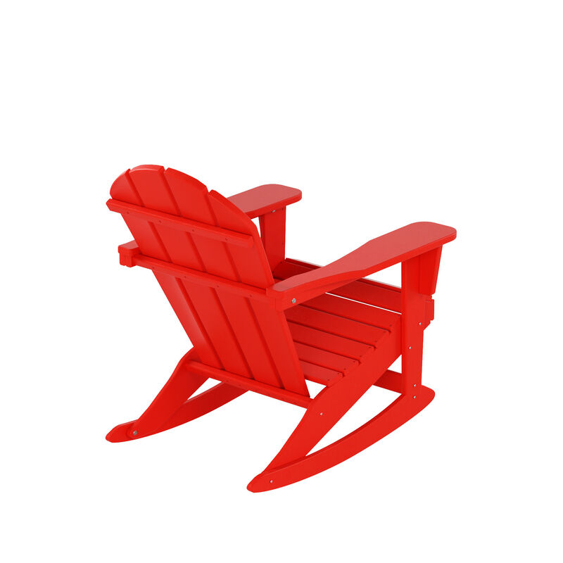 WestinTrends Outdoor Rocking Poly Adirondack Chair (Set Of 4)