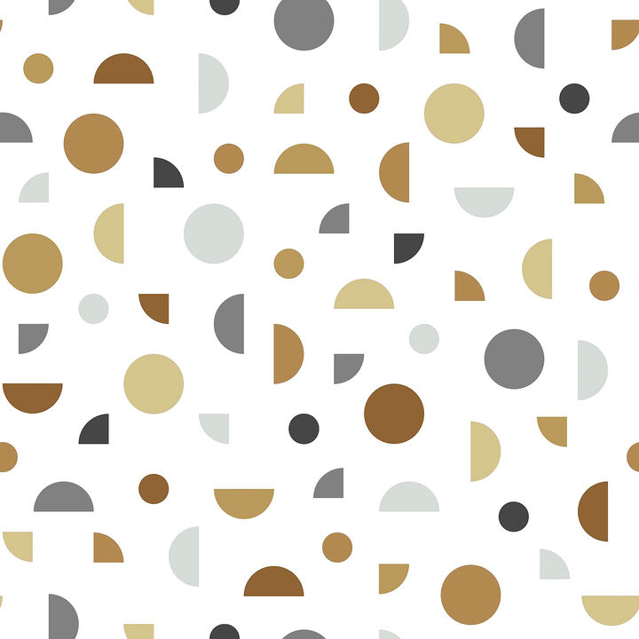 Marilee Neutral Circles Wallpaper