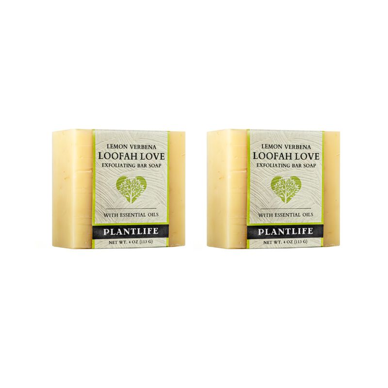 Plantlife Bar Soap - Loofah Love Lemon Verbena 2 Pack image number 2