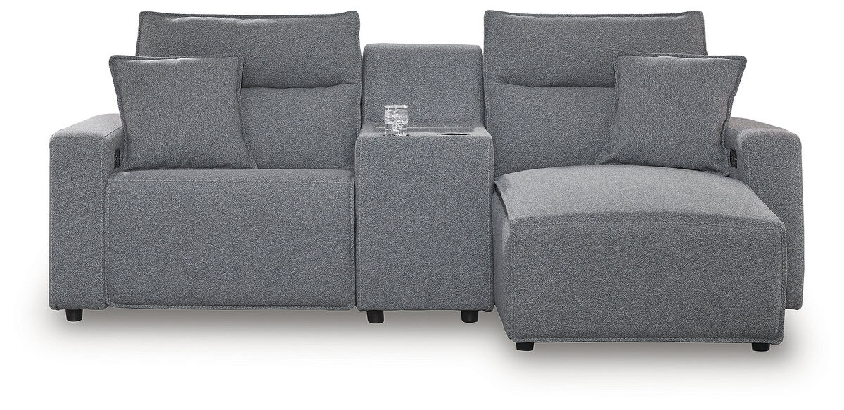 ModMax II 3-Piece Power Reclining Sectional with Chaise and Console