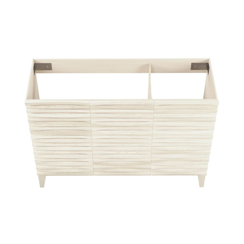 Cascade 48" Freestanding Bathroom Vanity Cabinet without Top in White Oak image number 3