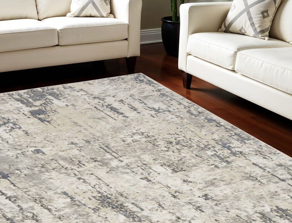 HomeRoots Abstract Power Loom Area Rug