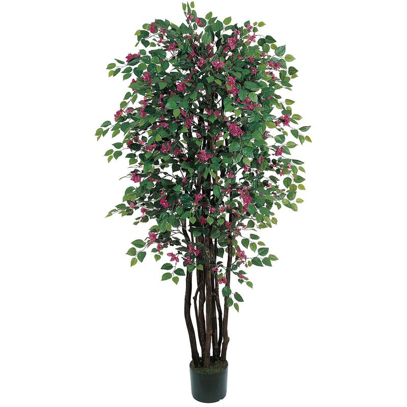 Nearly Natural 6-ft Bougainvillea Tree w/1802 Lvs & 484 Flrs