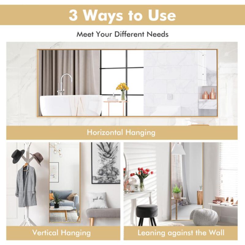 Hivvago 59 Inch Full Length Mirror Large Rectangle Bedroom Mirror