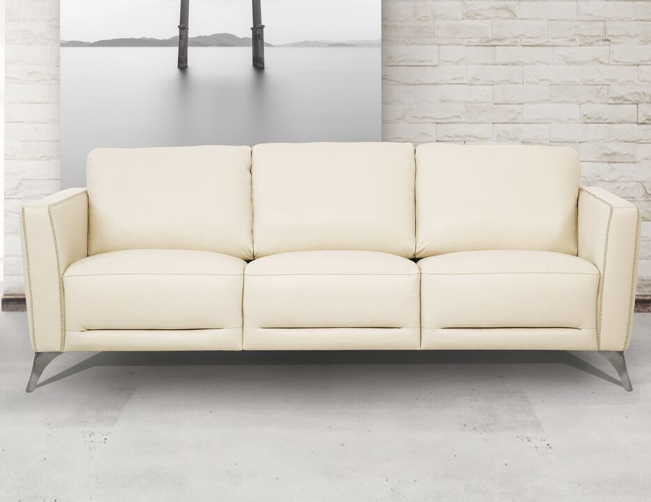Malaga Sofa, Cream Leather