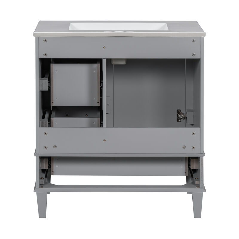 Merax Modern Bathroom Cabinet Vanity with Sink