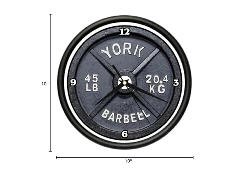 Weightlifter Gym Trainer Weight Lifter Wall Clock Home Decor