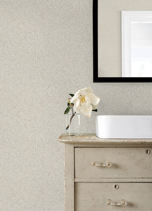 Crushed Capiz Dove Textured Wallpaper (Set of 2)