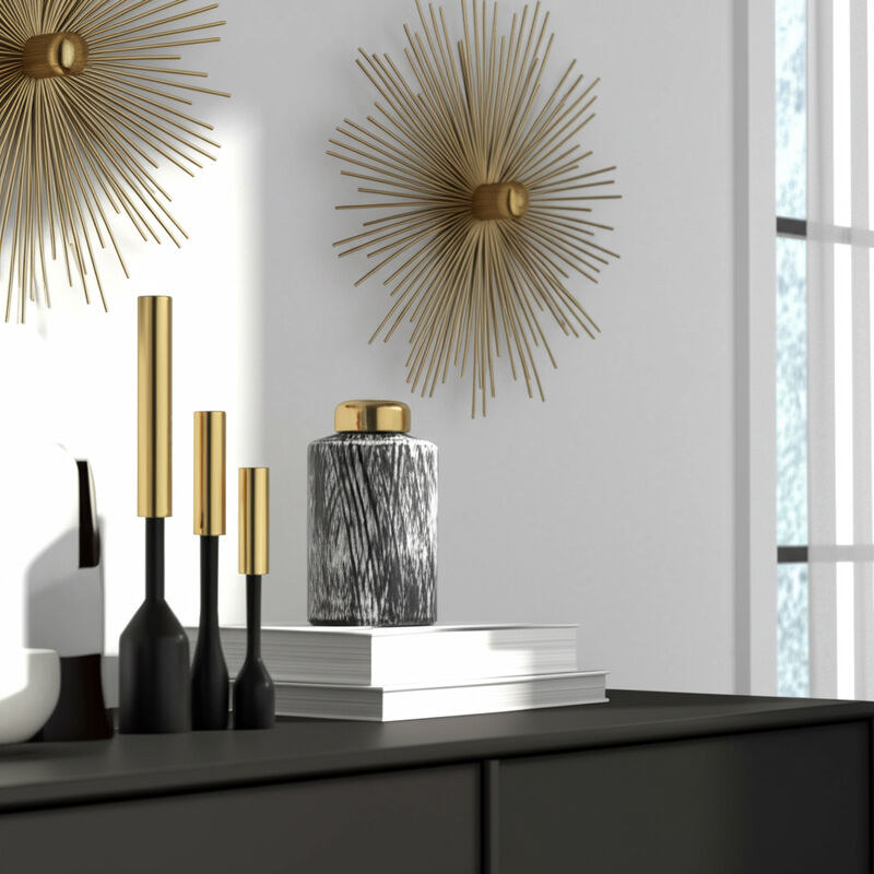 Cross Hatch Ginger Jar