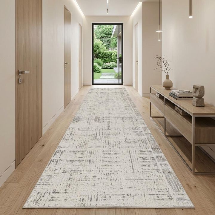 HomeRoots Abstract Runner Rug