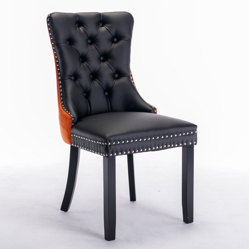 Streamdale Contemporary Tufted Upholstered Dining Chairs Set image number 2