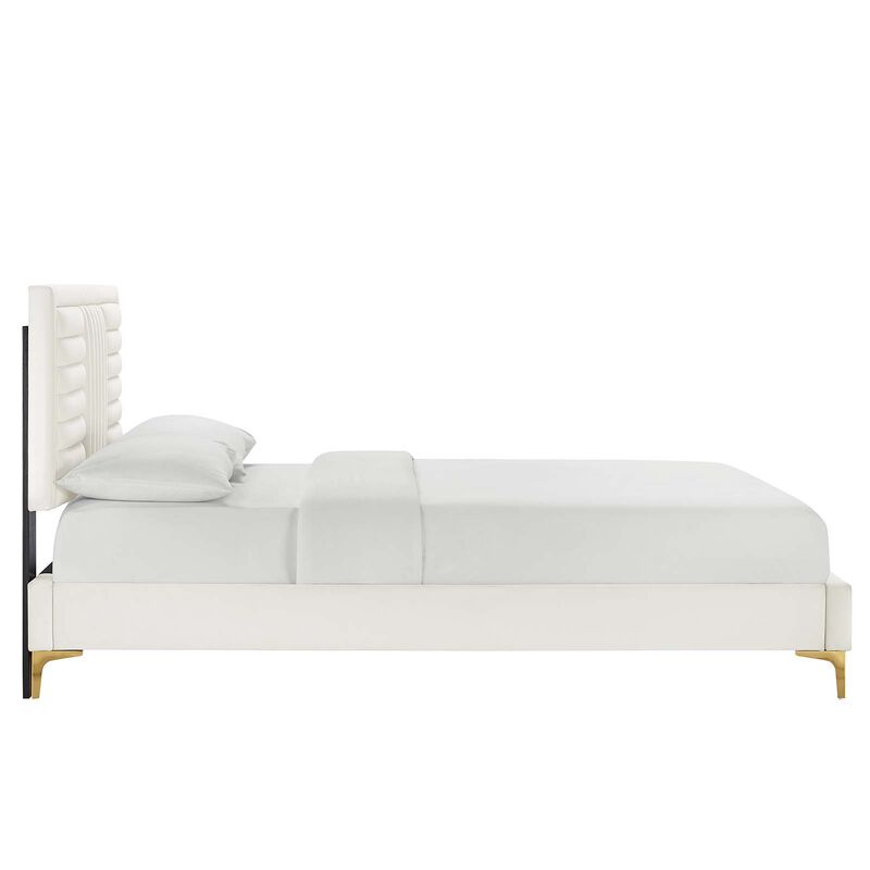 Modway - Sofia Channel Tufted Performance Velvet Full Platform Bed image number 2