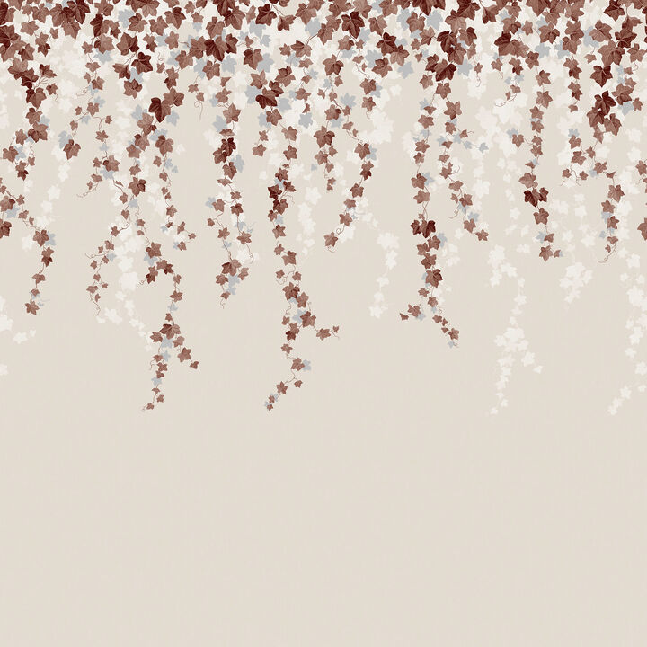 Trailing Ivy Brown Wall Mural (Set of 2)
