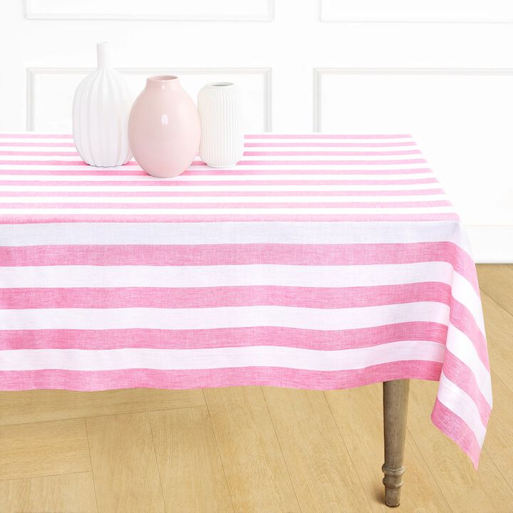 Linen Tablecloth - Cabana Stripe
