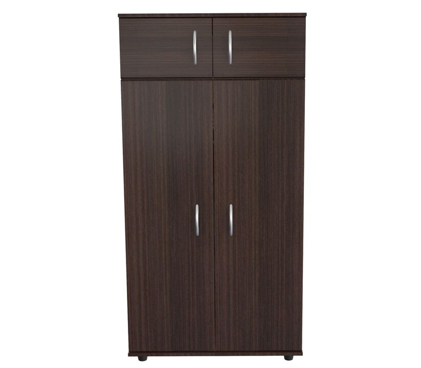 Mirrored Melamine Combo Dresser with Multiple Drawers for Bedroom