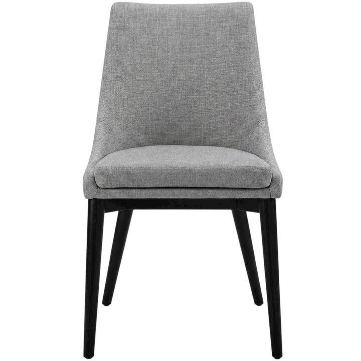 Fabric-Upholstered Dining Chair with Cushioned Seat