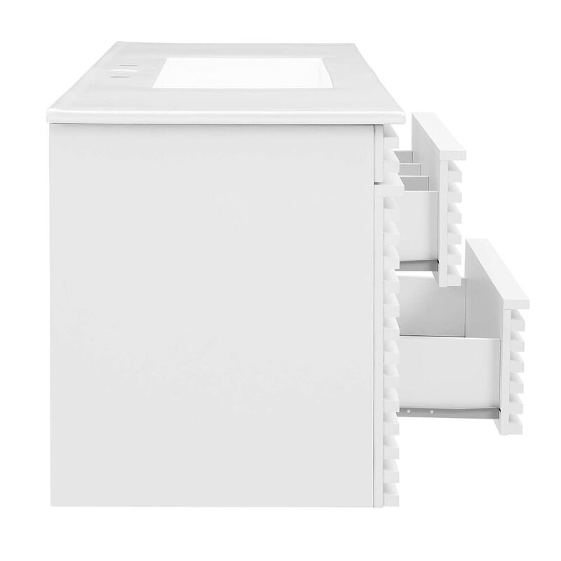Render 48" Wall-Mount Bathroom Vanity image number 3