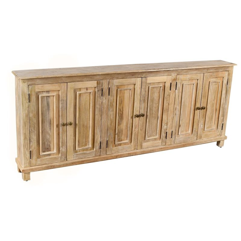 Alex Hamilton Jenna 6 Door Sideboard in a Natural Finish on Solid Mango Wood