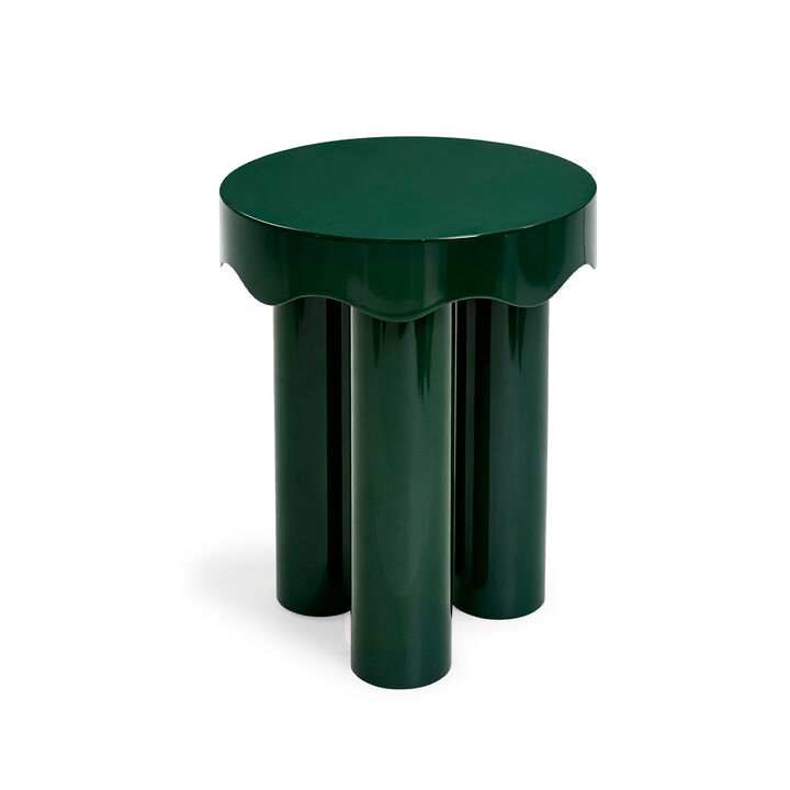 Casper Burgundy High Gloss Nesting Side Table Set