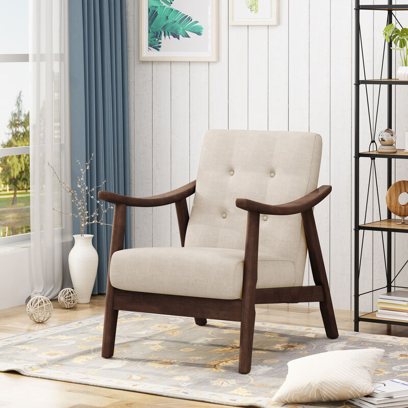Merax Mid-Century Modern Tufted Armchair Accent Chair