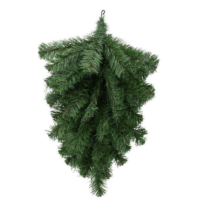 22" Colorado Spruce Artificial Christmas Teardrop Swag  Unlit