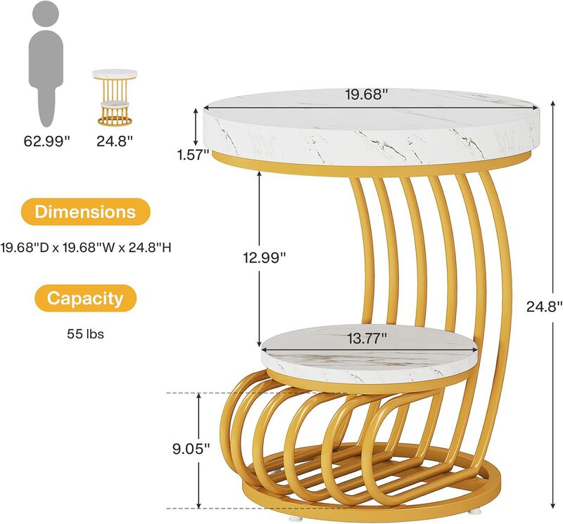Round End Table image number 5