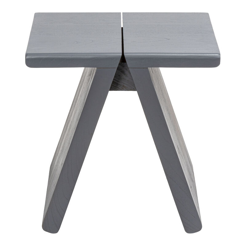 Jack Rustic Scandinavian Handcrafted Solid Mindi Wood Sculptural Base Accent Stool image number 7