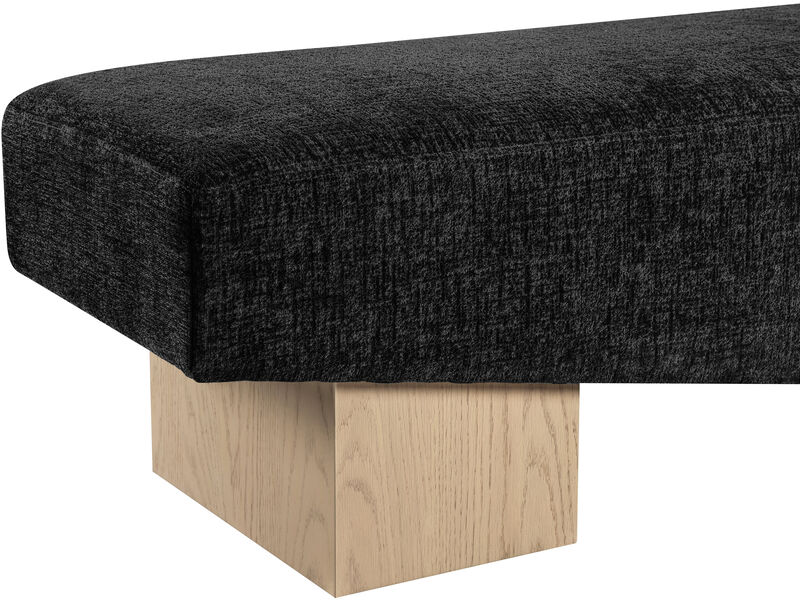 Meridian Furniture Alora Black Fabric Bench