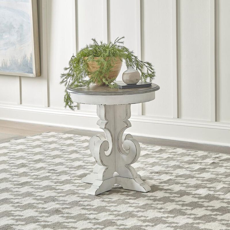 Liberty Furniture Magnolia Manor Round End Table in Antique image number 5