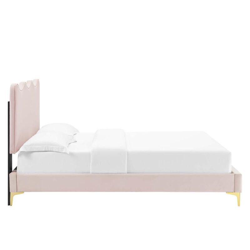 Current Performance Velvet Queen Platform Bed image number 2