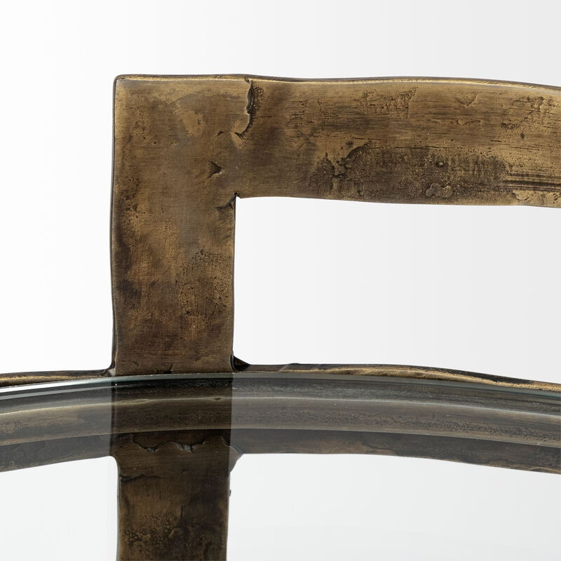 Tempered Glass Round End Table &ndash; Elegant & Durable Design