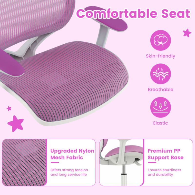 Hivvago Swivel Mesh Children Computer Chair with Adjustable Height