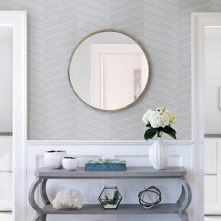 Aspen Grey Chevron Wallpaper