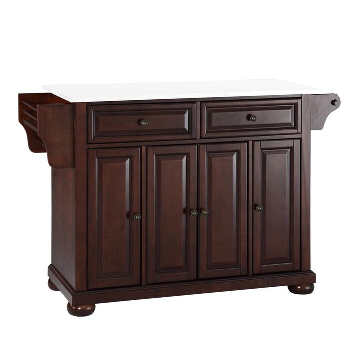 Crosley Furniture Alexandria Stone Top Full Size Kitchen Island/Cart