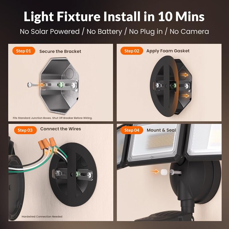 Zero Blind Spots Outdoor Security Light image number 6
