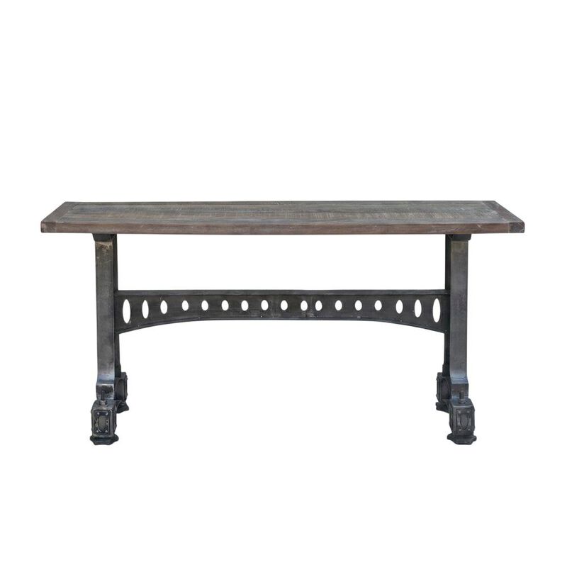Starlight Canyon Home Rustic Industrial Console Table, Entryway Accent Table for Living Room,Gray image number 0